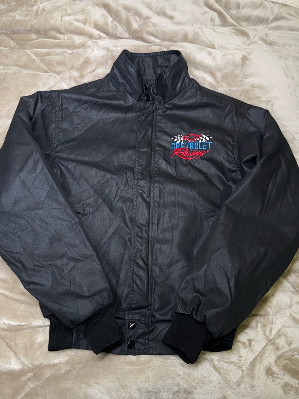 Vintage Chevrolet Racing Windbreaker Jacket Dunbrooke Made USA